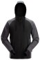 Preview: Zweifarbiger Hoodie mit Halbreißverschluss