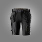 Preview: AllroundWork, Stretch-Shorts mit Holstertaschen