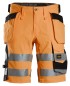 Preview: High-Vis, Stretch-Shorts mit Holstertaschen der Warnschutzklasse 1