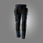Preview: AllroundWork, Damenhose aus Stretchgewebe mit abnehmbaren Holstertaschen