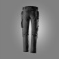 Preview: AllroundWork, Canvas Stretch Arbeitshose mit Holstertaschen