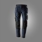 Preview: AllroundWork, Canvas Stretch Arbeitshose mit Holstertaschen