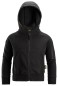 Preview: Junior-Kapuzenjacke mit durchgehendem Reißverschluss und Logo