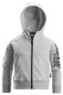 Preview: Junior-Kapuzenjacke mit durchgehendem Reißverschluss und Logo