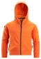 Preview: Junior-Kapuzenjacke mit durchgehendem Reißverschluss und Logo