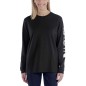 Preview: Loose Fit Heavyweight Long-Sleeve Logo Sleeve Graphic T-Shirt