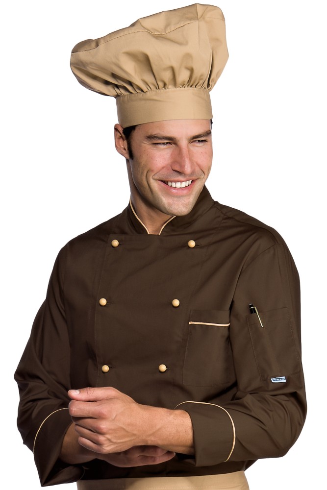 Kochjacke mit farbigem Band - Isacco