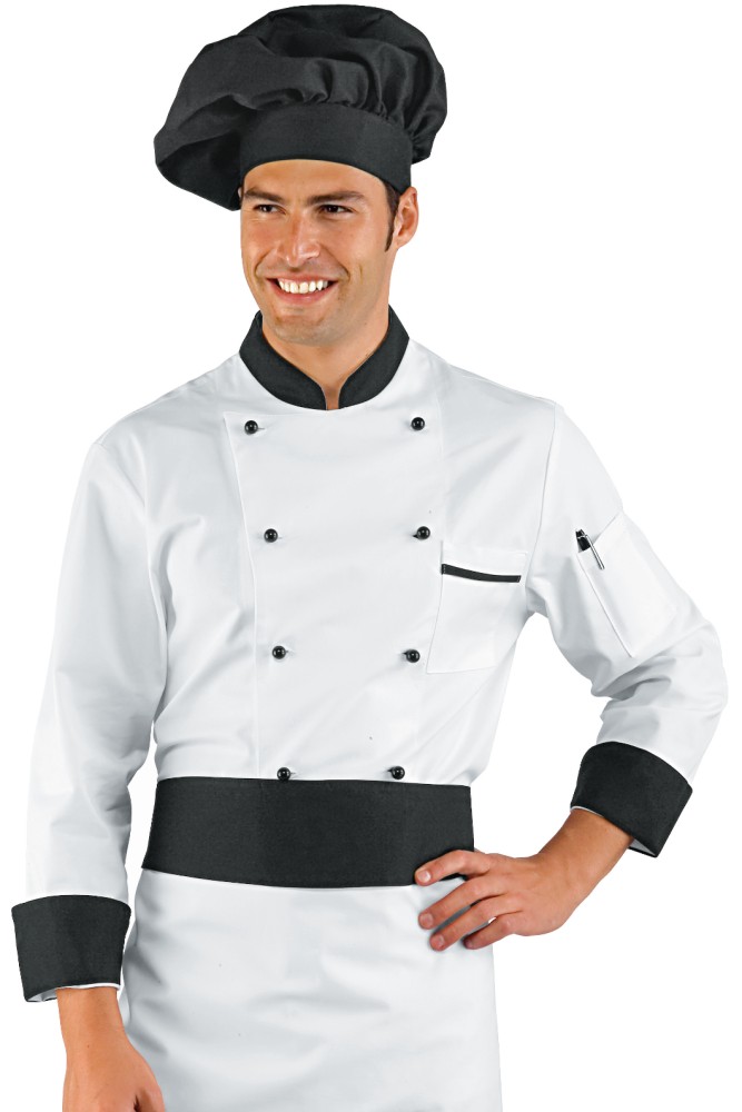 Zweifarbige Kochjacke - Isacco