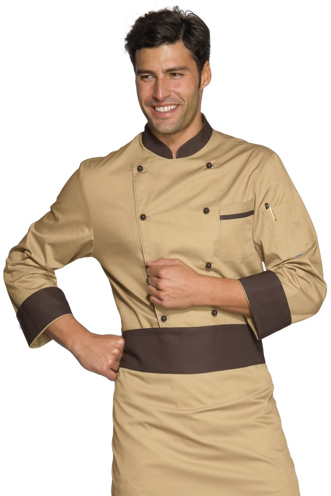 Zweifarbige Kochjacke - Isacco