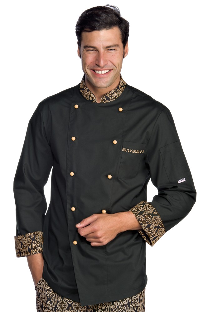 Zweifarbige Kochjacke - Isacco