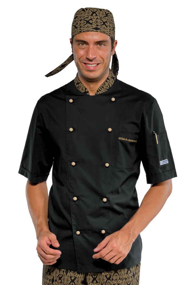 Zweifarbige Kochjacke - Isacco