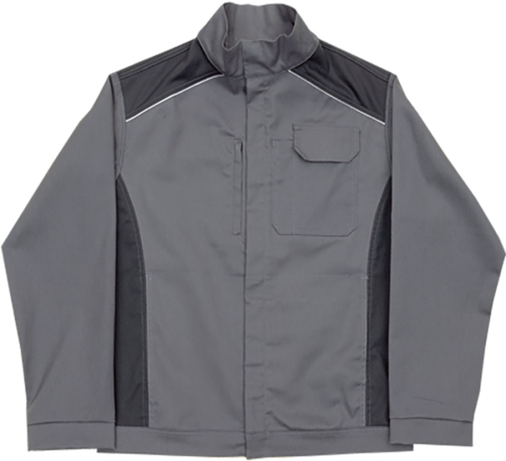 PROGRESSO Stretch Bundjacke grau Doppelgrössen mit Reflexdetails