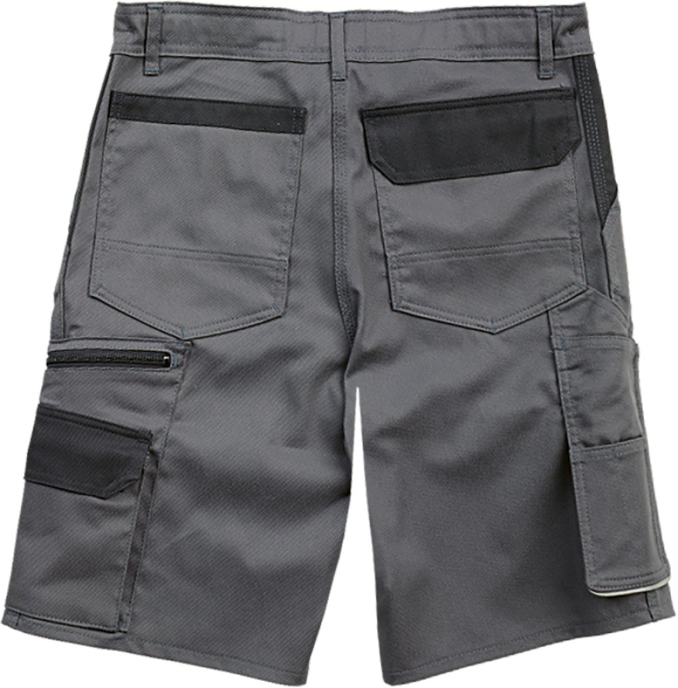 PROGRESSO Arbeits-Shorts Stretch grau, verstärkt, viele Taschen