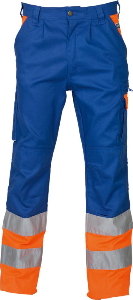 Warnschutz-Bundhose SICURELAST mit Reflexstreifen, dehnbar, blau/orange