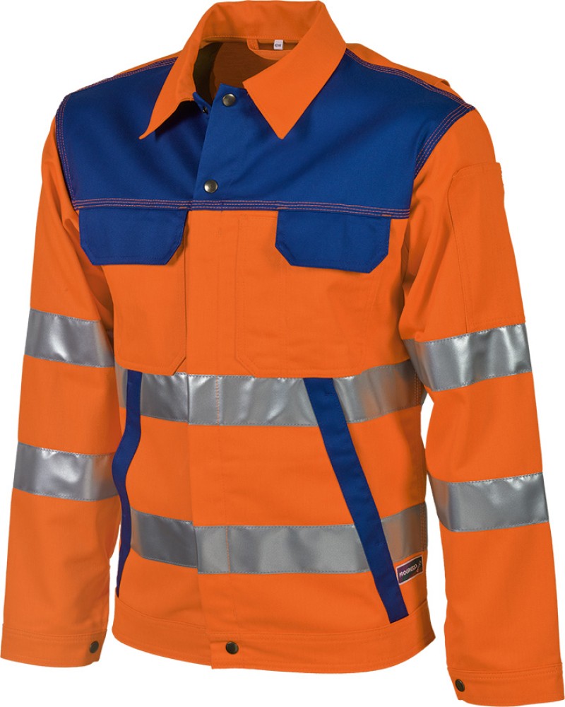 Warnschutz-Bundjacke PROGRESSO Fluoline 300, reflex-orange/blau, robust