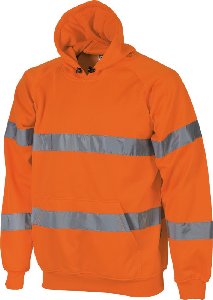 Portwest Warnschutz Kapuzen-Sweatshirt leuchtorange mit Reflexstreifen