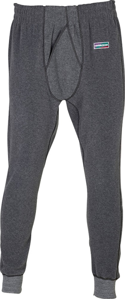 Thermo-Unterhose grau aus weichem Thermovelours mit Elastbund