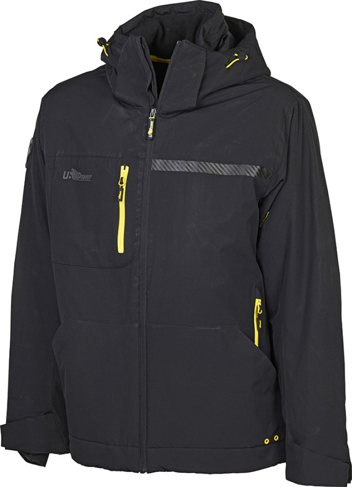 U-POWER Winterjacke WINK Schwarz-Gelb mit Graphenfüllung