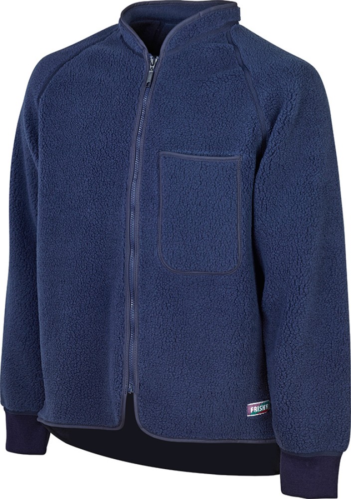 Dunkelblaue Arbeitsjacke FRISKY aus Faserpelzgewirk, Nierenschutz