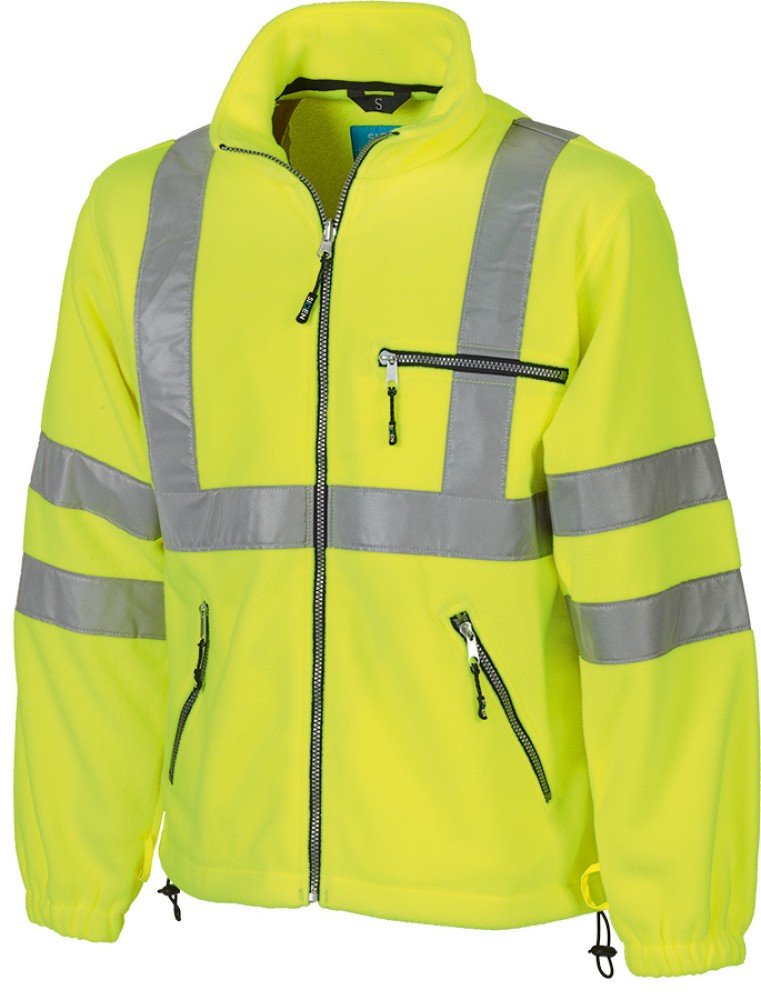 SIOEN Warnschutzjacke Reims, leuchtgelb, doppelseitiges Fleece, reflektierend