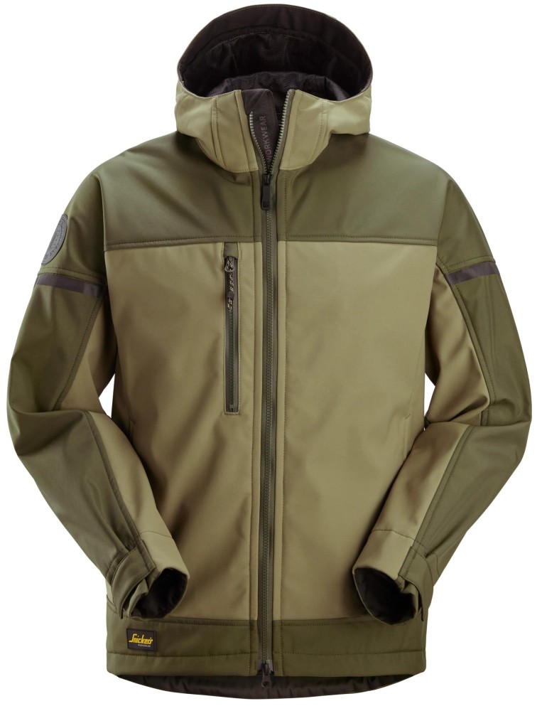 AllroundWork, Softshell-Jacke mit Stretch und Kapuze