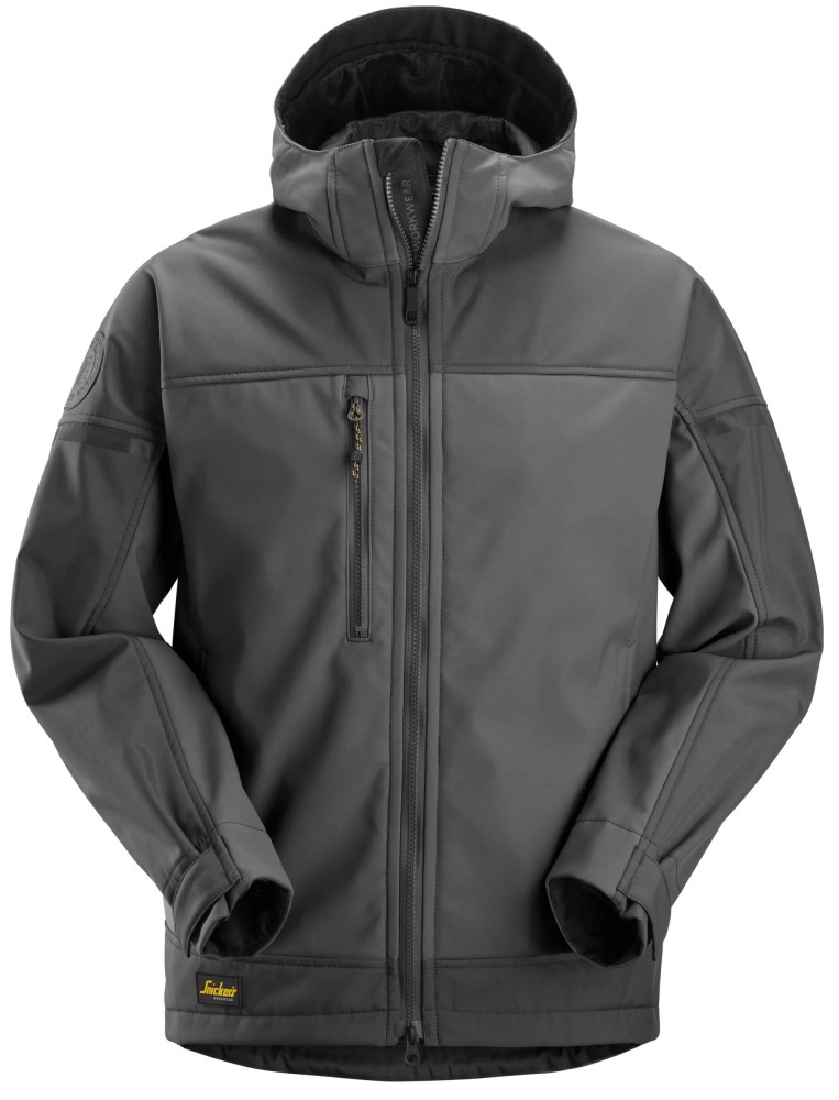 AllroundWork, Softshell-Jacke mit Stretch und Kapuze