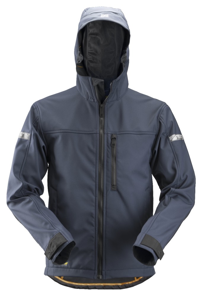 AllroundWork, Softshell-Arbeitsjacke mit Kapuze