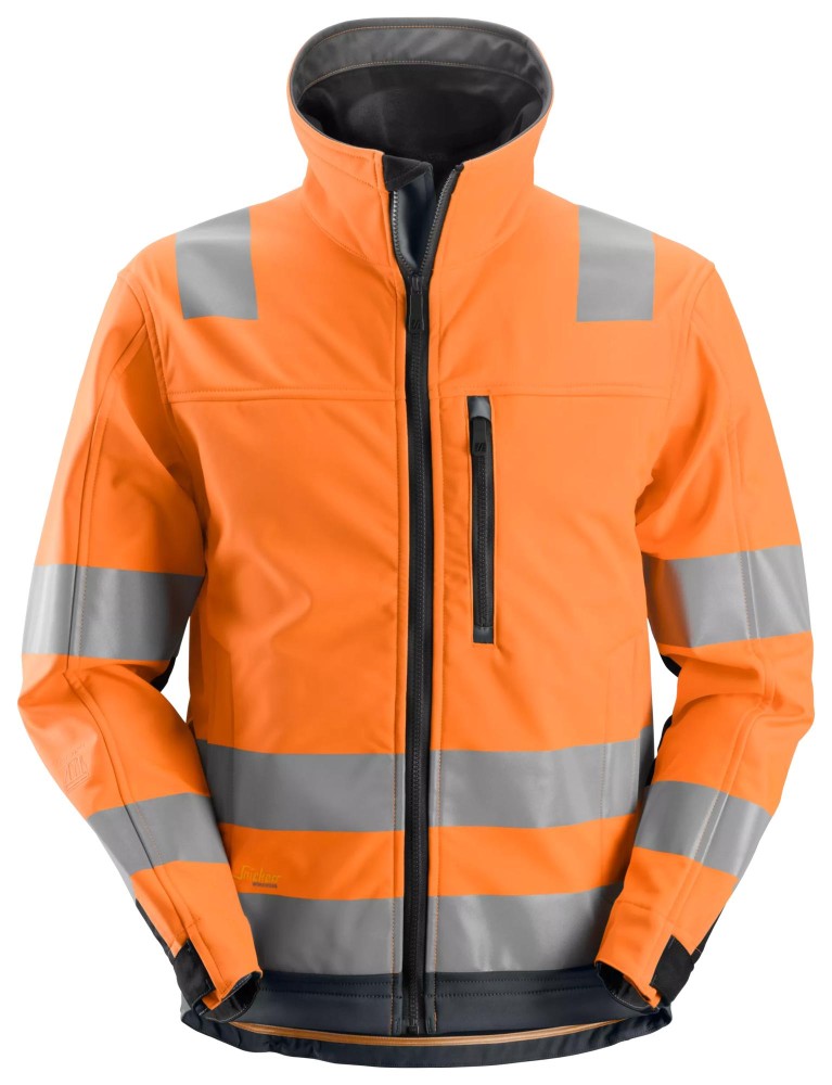 High-Vis, Softshell-Arbeitsjacke, Warnschutzklasse 3