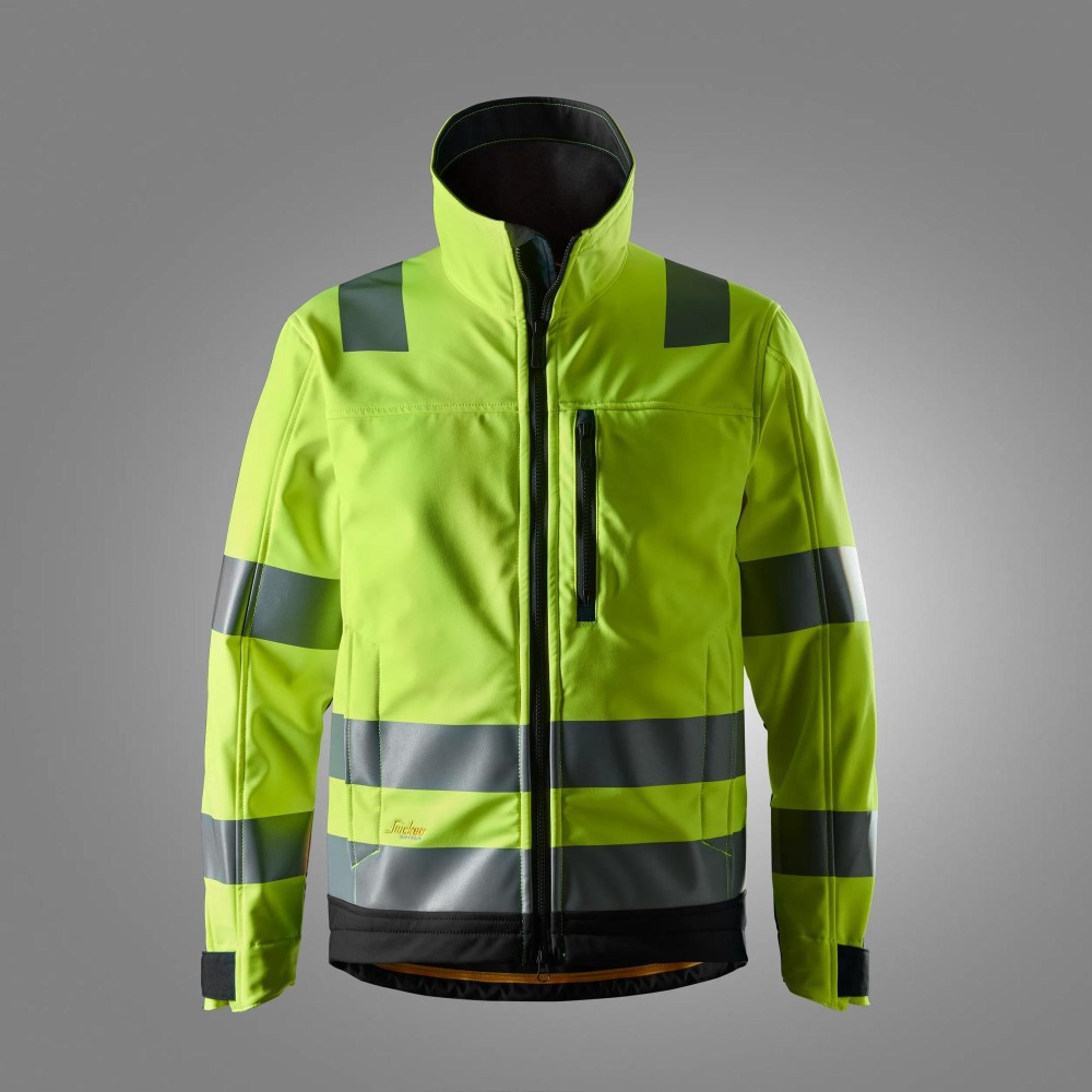 High-Vis, Softshell-Arbeitsjacke, Warnschutzklasse 3