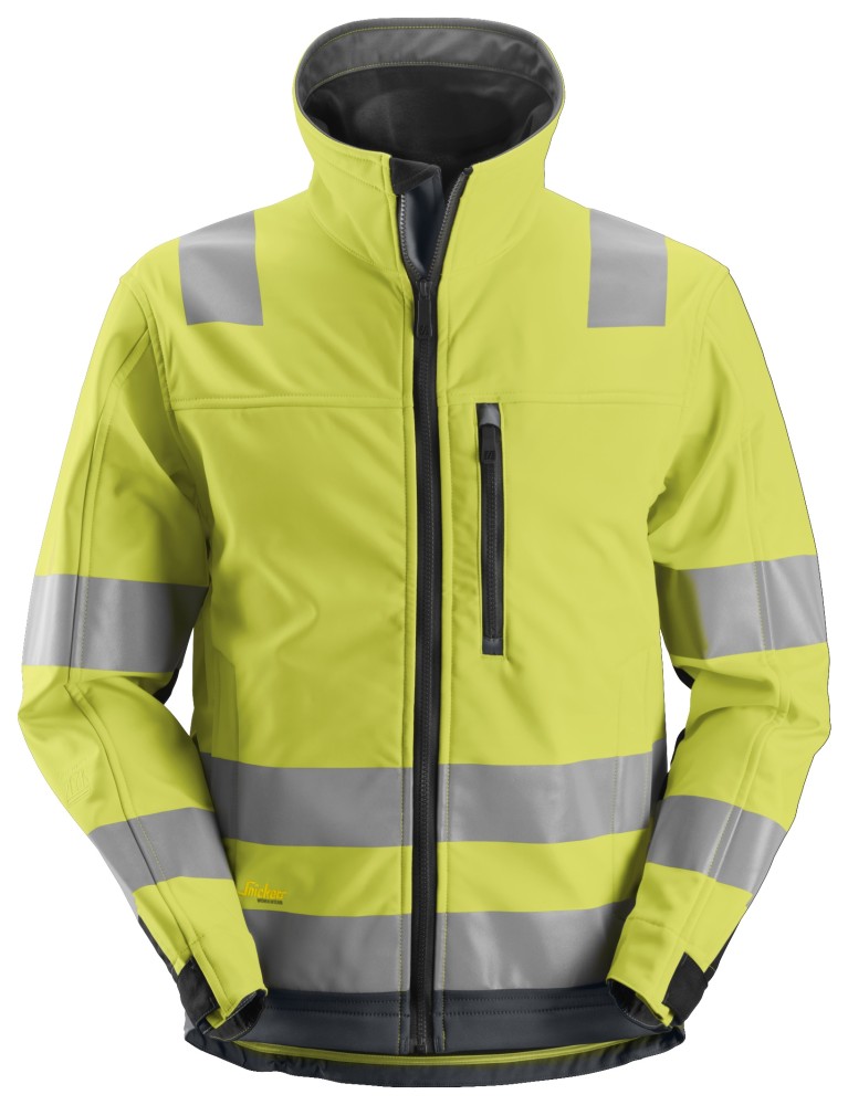 High-Vis, Softshell-Arbeitsjacke, Warnschutzklasse 3