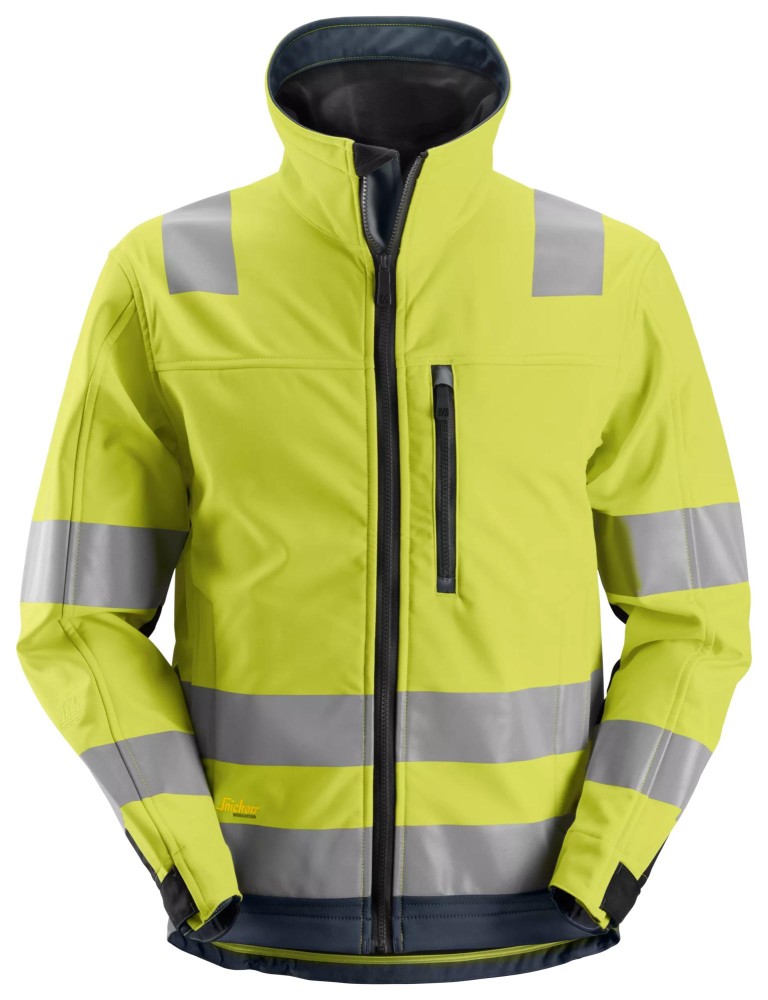 High-Vis, Softshell-Arbeitsjacke, Warnschutzklasse 3