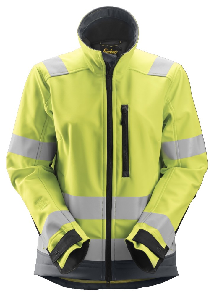 High-Vis, Softshell-Arbeitsjacke für Damen, Warnschutzklasse 2/3
