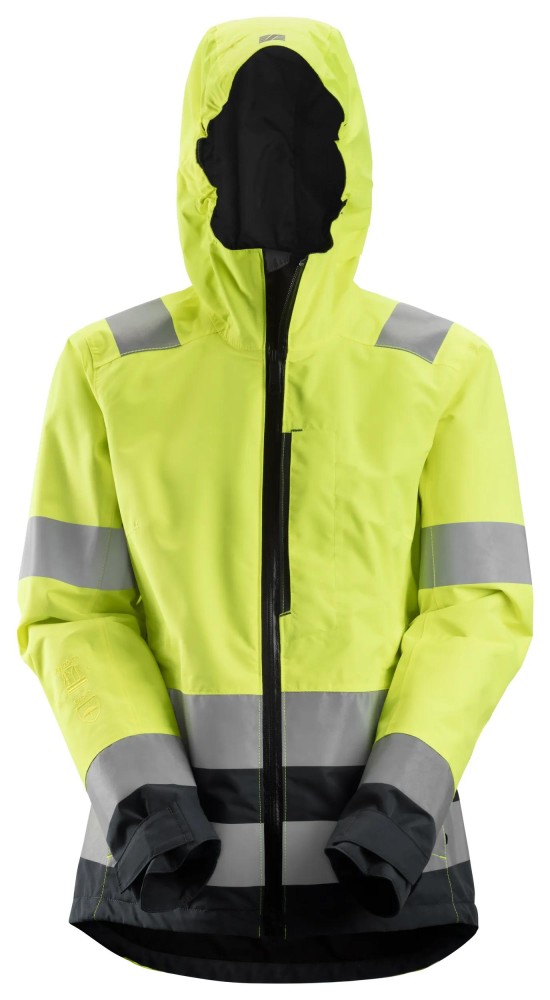 High-Vis, Wasserdichte Softshell-Jacke für Damen, Warnschutzklasse 2/3