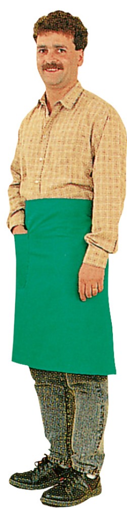 Resista JARDINETTE Gärtnerhalbschürze grün, Baumwolle 280g/m² mit Taschen 85x50cm