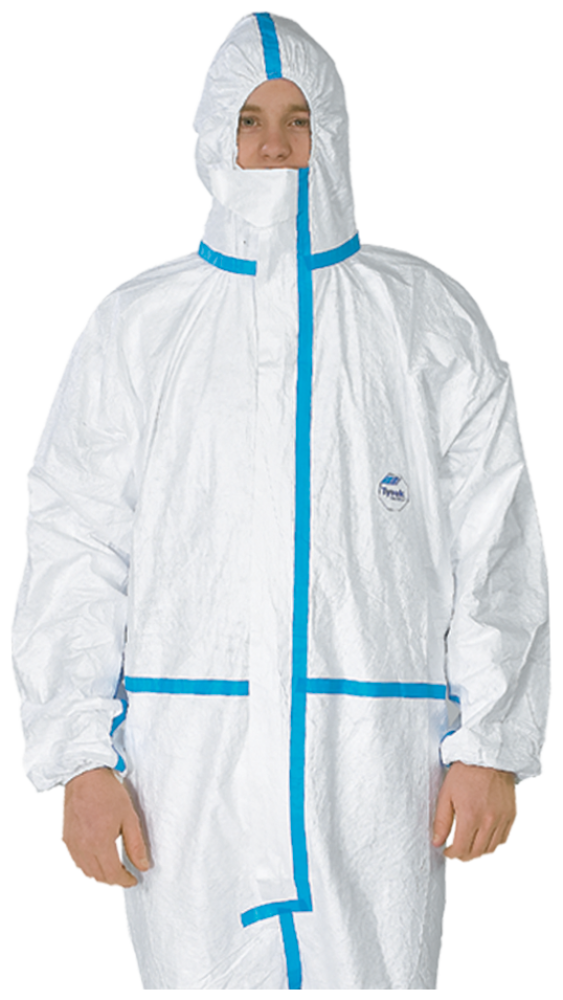 Antistatischer Chemieschutzoverall TYVEK 600 PLUS mit Kapuze
