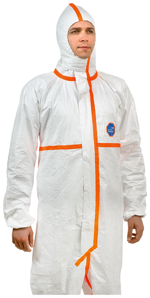 Chemieschutzoverall TYVEK 800J weiss, Typ 3-6, antistatisch, mit Kapuze
