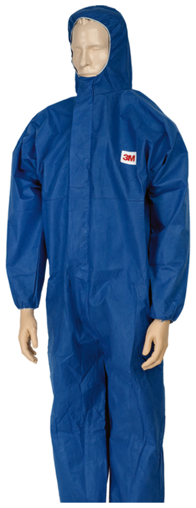 3M Schutzoverall Typ 5/6, blau, atmungsaktiv, mit Kapuze