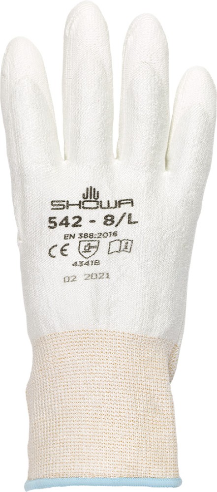 SHOWA Schnittschutz Handschuhe HPPE leicht, weiss, PU-Beschichtung