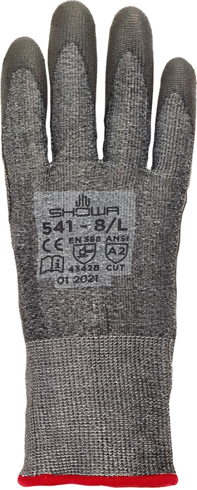 SHOWA Schnittschutzhandschuhe HPPE grau/weiss mit PU-Beschichtung