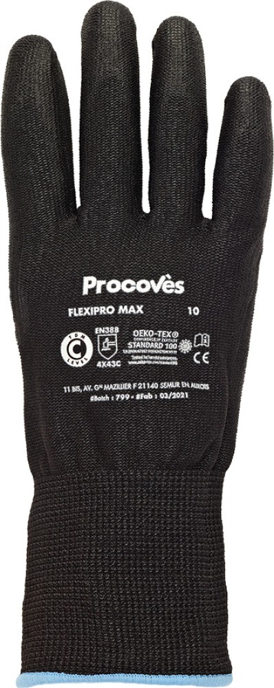 PROCOVES FLEXIPRO MAX Schnittschutzhandschuhe, schwarz, PU-beschichtet