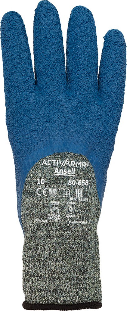 Ansell Schnittschutz Handschuhe, Glasfaser-Aramid, Latexbeschichtet, Grösse 10-11