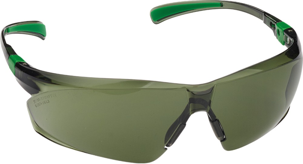 Leichte Schutzbrille UNIVET 506U schwarz-grün mit UV400 Schutz
