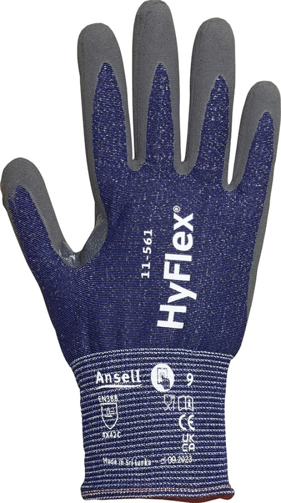 Ansell Antistatische Schnittschutzhandschuhe, Nylon, blau, HPPE