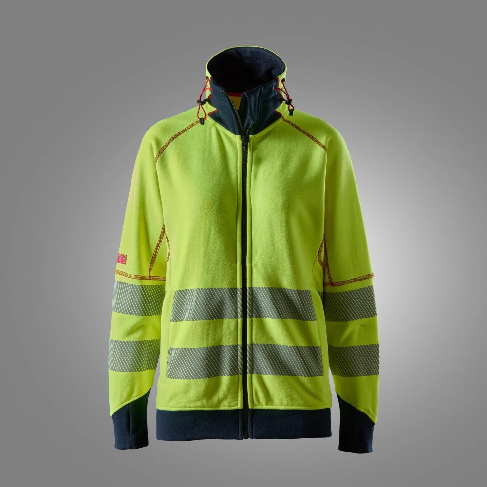 Protecwork, Arc Damen Sweatshirtjacke, Warnschutzklasse 3/2