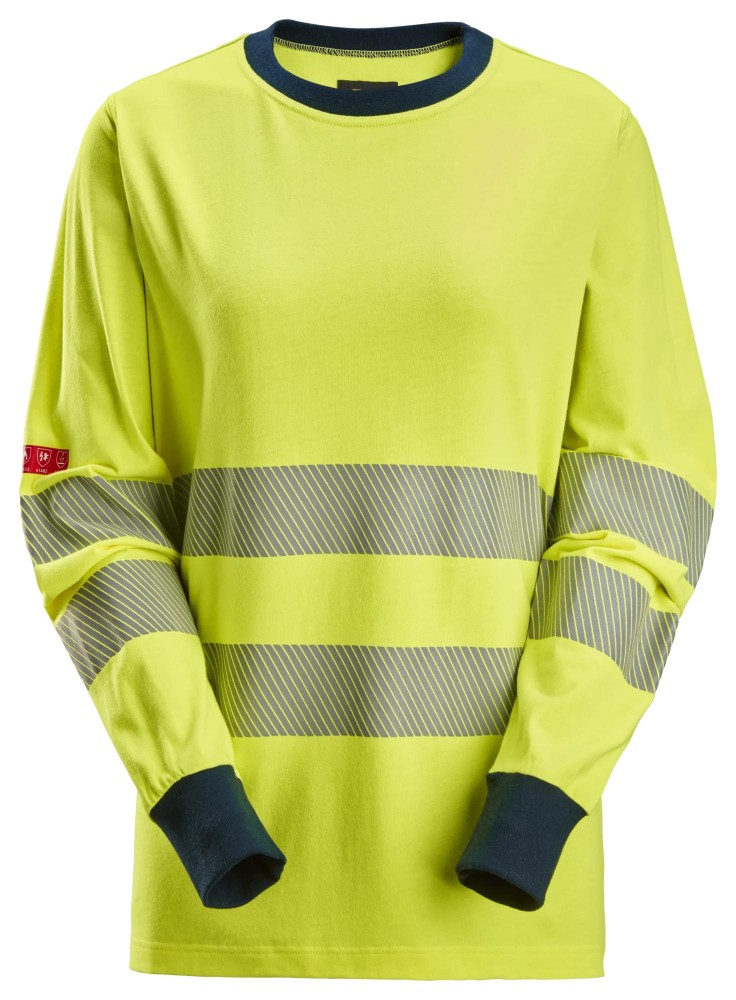 ProtecWork, Langarm-T-Shirt für Damen, High-Vis-Klasse 3/2