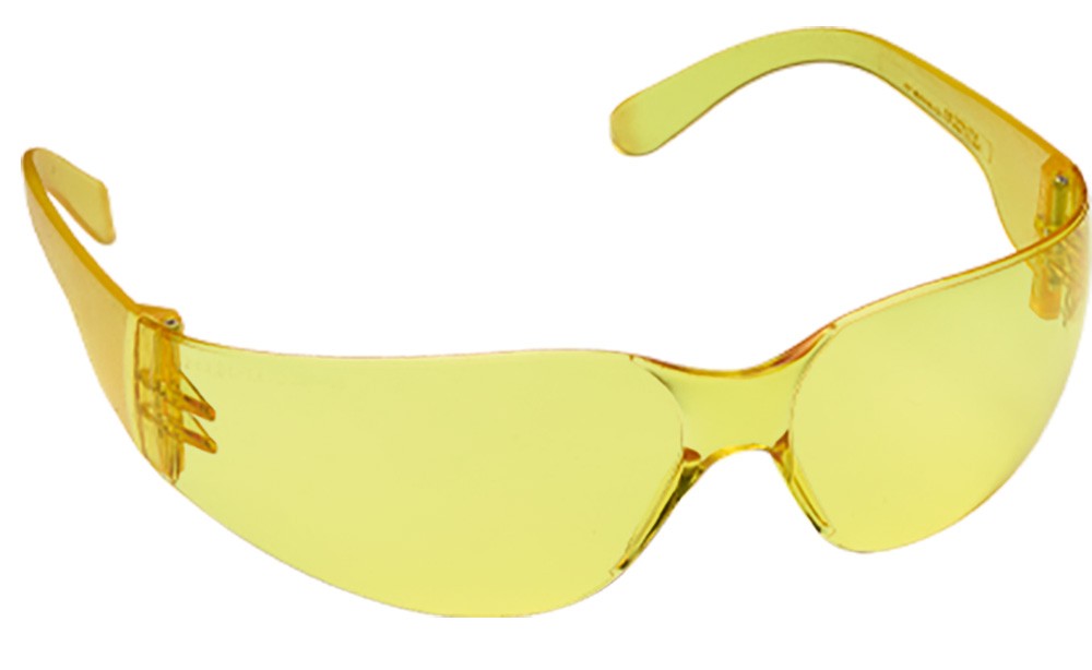Leichte JSP Schutzbrille Stealth 7000 mit UV-Schutz Gelb