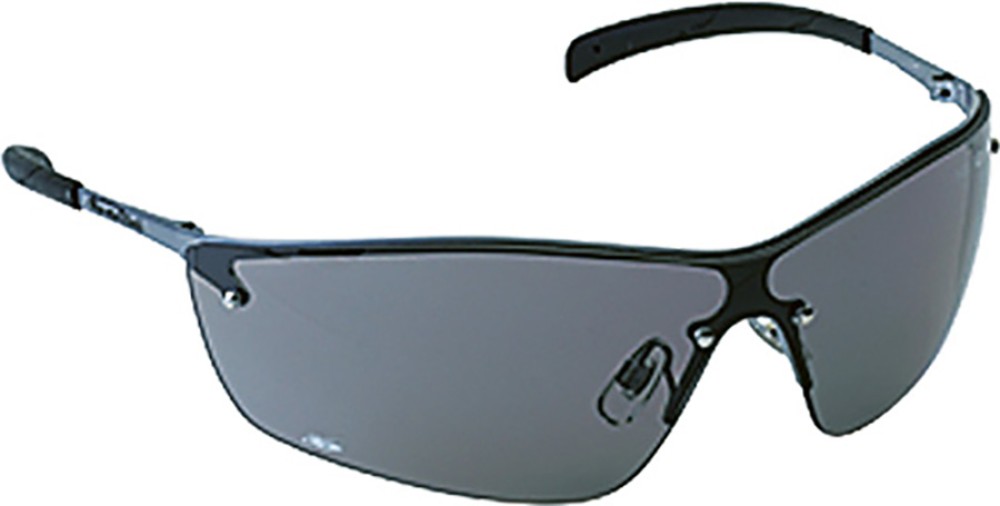 Bolle Silium Schutzbrille mit beschlagfreiem Rauchglas und Messinggestell