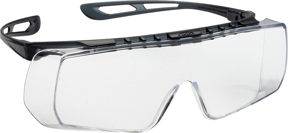 Leichte transparente Überbrille JSP COVERLITE mit Seitenschutz und Nasenauflage
