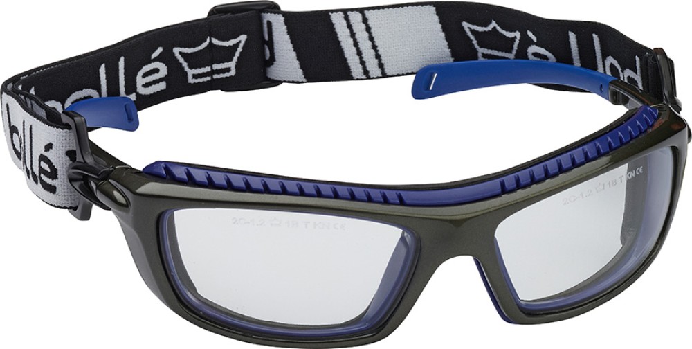 Robuste BOLLÉ BAXTER Schutzbrille mit kratzfesten Scheiben und Schaumstoffrand