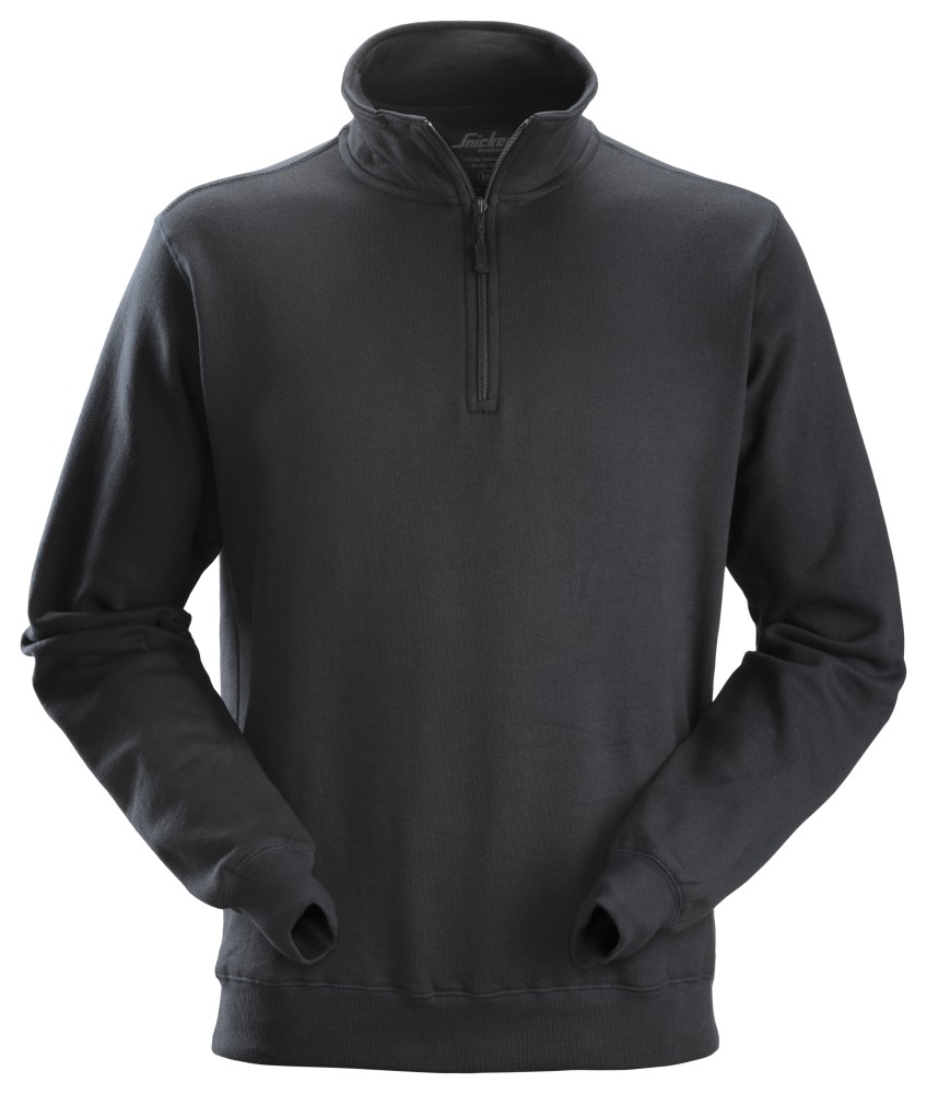 Sweatshirt mit Halbreißverschluss